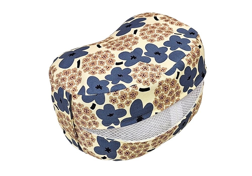 姿勢も良くなる正座クッション ブーケ・ブルー　(取っ手付) 関連画像4 | 商品紹介 | マインドフルネスdays 有限会社エール